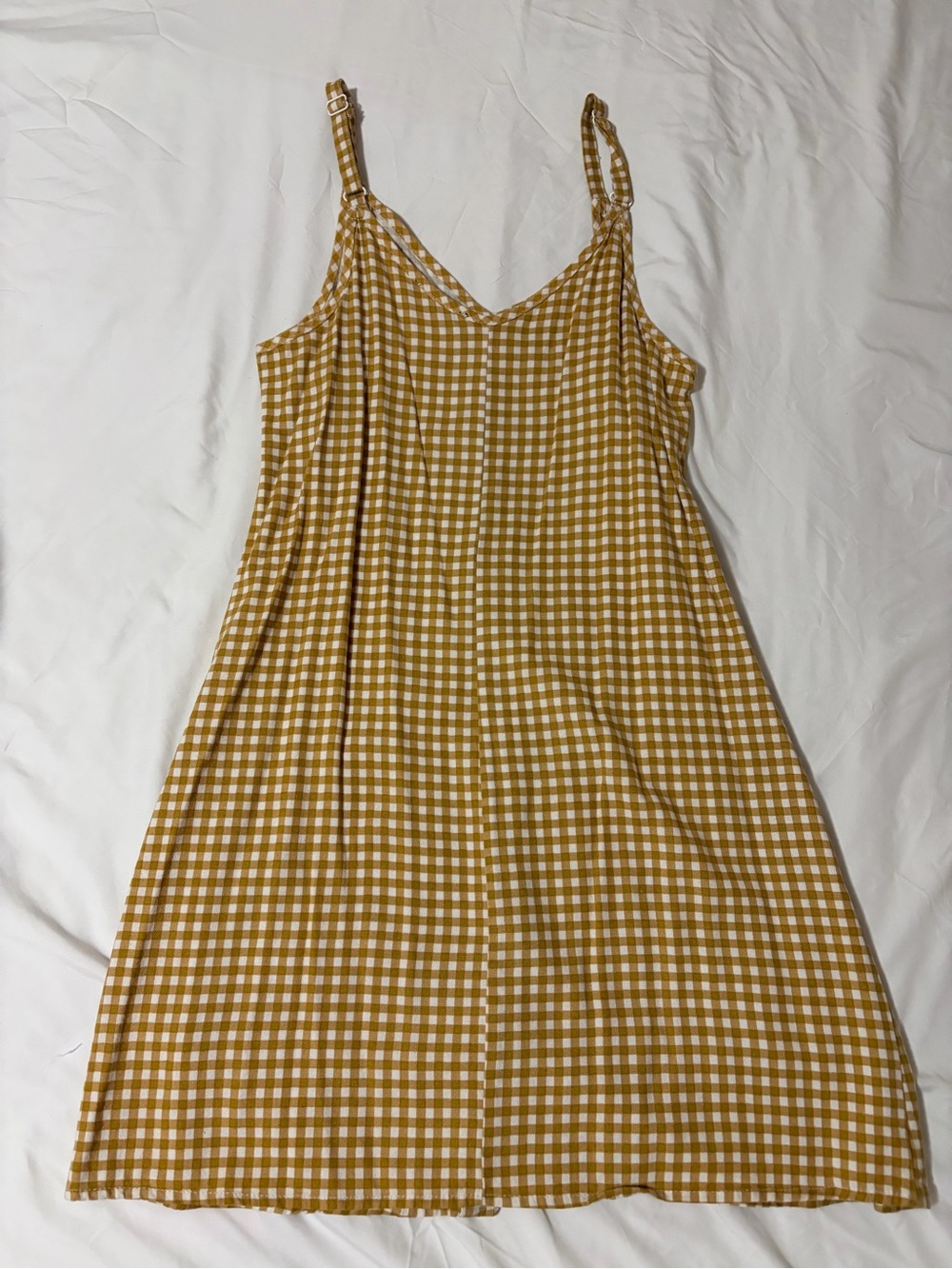 Cotton On Mustard Yellow Gingham Button-Up Top - Picture 2 of 3